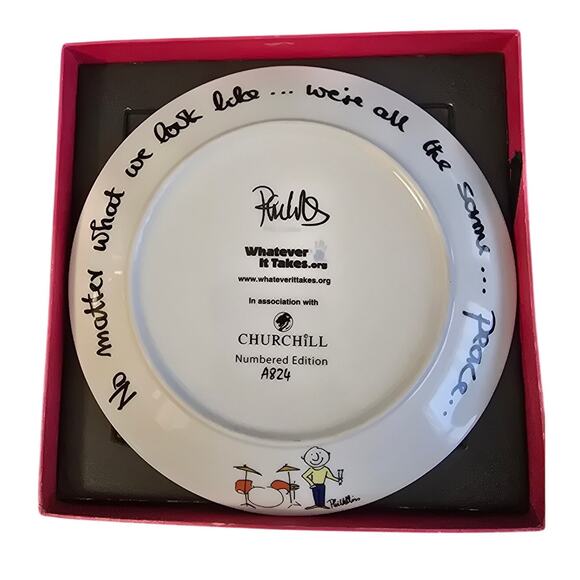 NEW WHATEVER IT TAKES PHIL COLLINS 8 1/4 INS PLATE - Picture 3 of 6